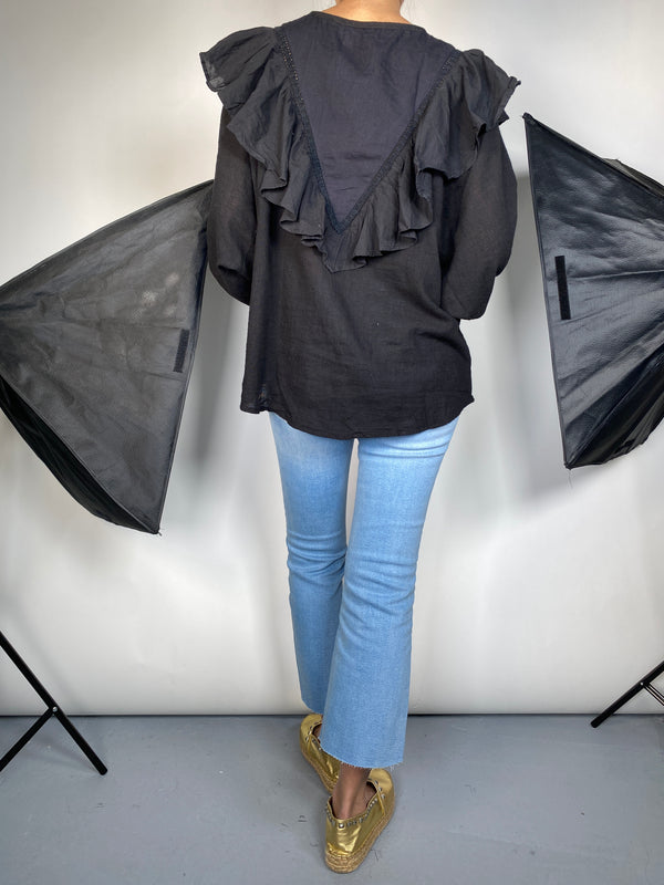 Blusa con vuelos