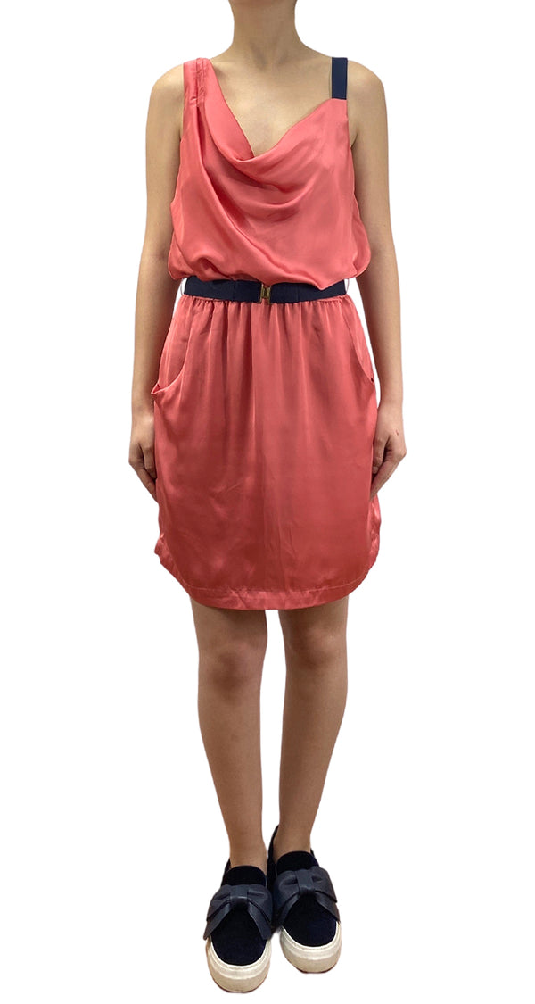 Vestido Rosado Satinado