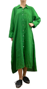 Vestido Lino Verde