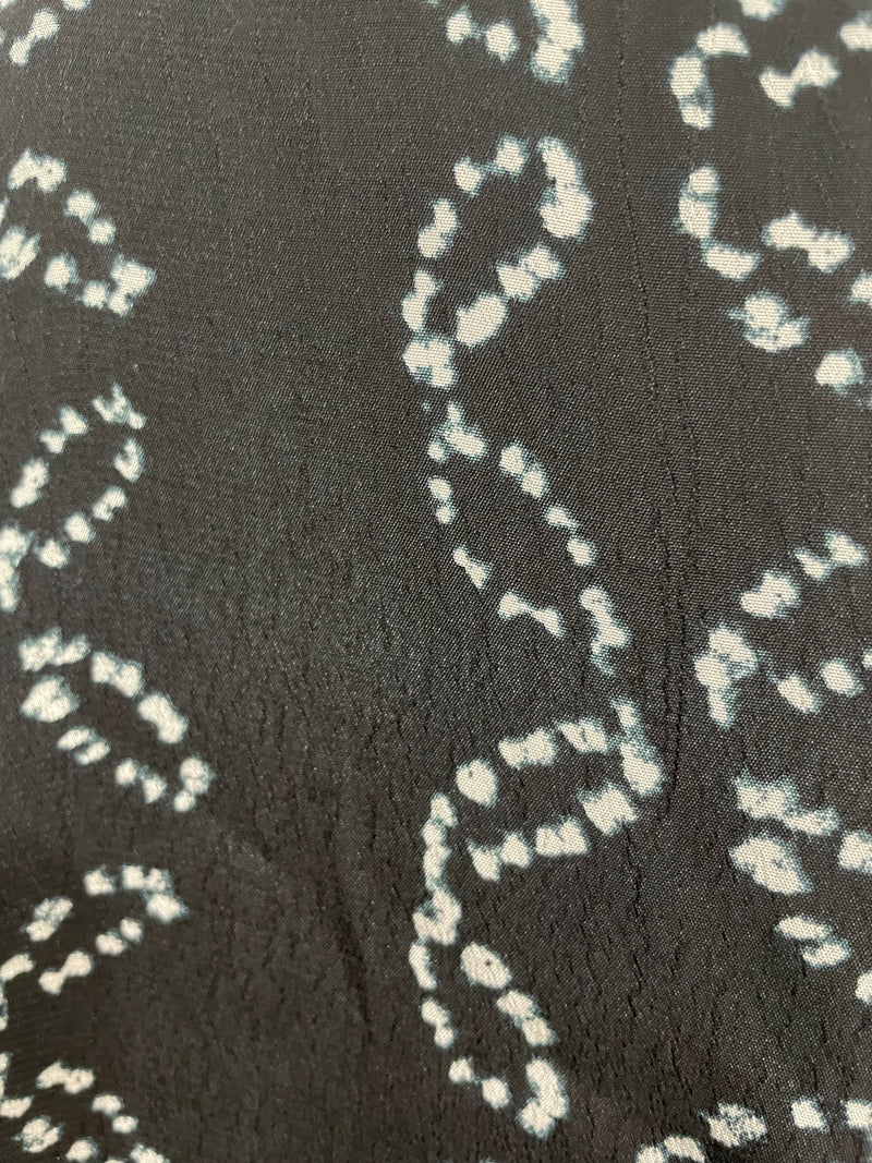 Vestido Negro Estampado
