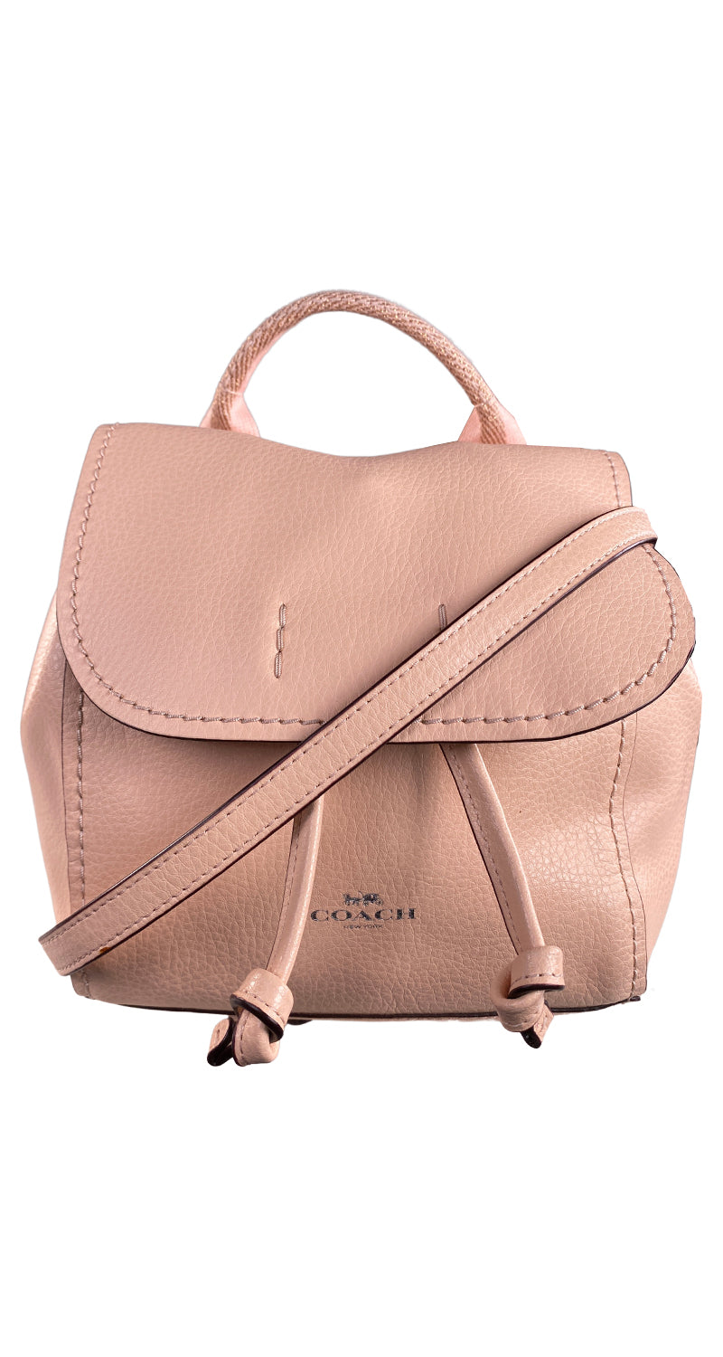 Mochila Mini Cuero Rosa