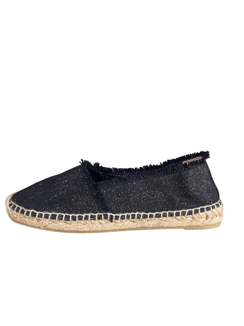 Alpargata Negra Brillos