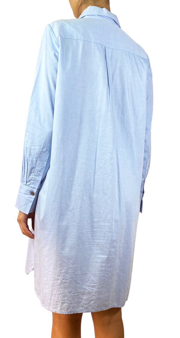 Vestido Camisero Celeste