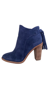 Botines Cuero Azul