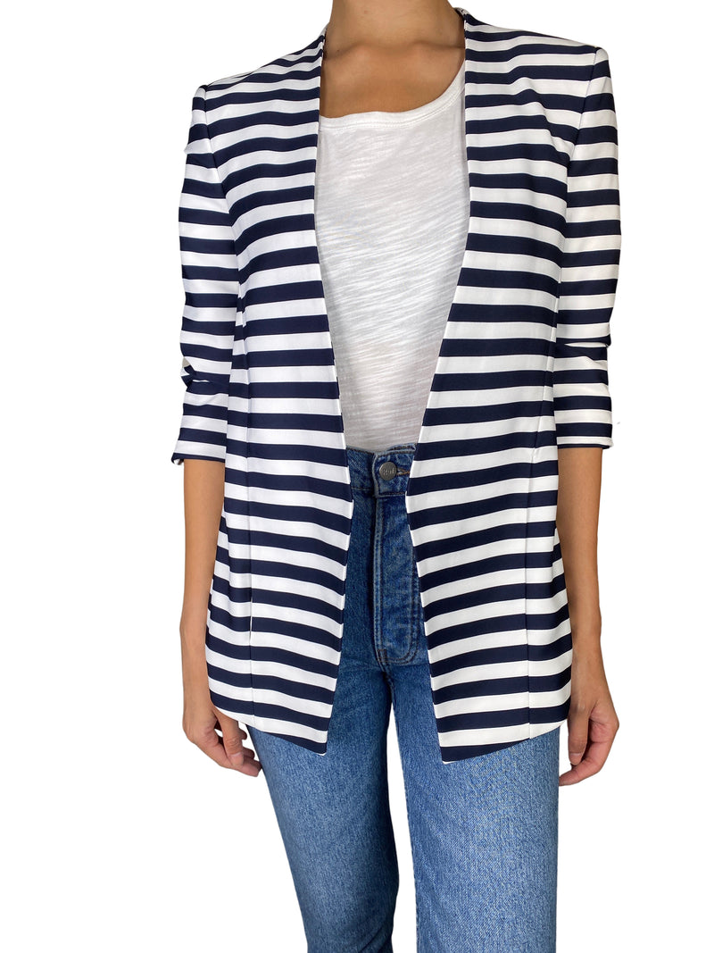 Chaqueta Rayas Azul y Blanco