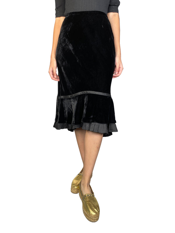 Falda Midi Velvet Ann Taylor by Loft