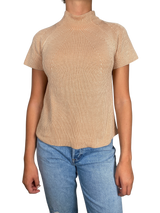 Polera Beige Tejida