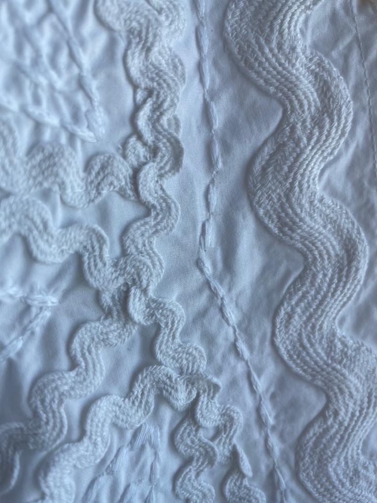 Vestido Blanco Bordado