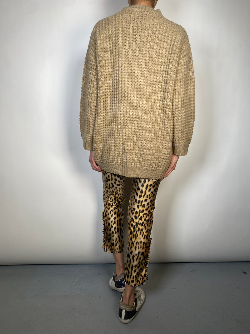 Sweater Oversize Waffle Sheperd Lana