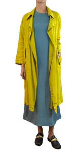 Chaqueta Lino Mostaza