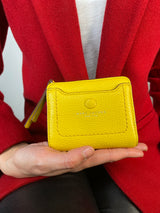 Billetera Cuero Amarillo