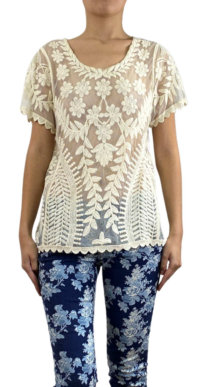 Blusa Traslucida Tejida