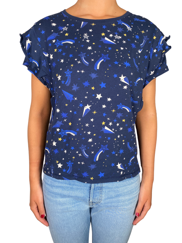 Polera Azul Estrellas
