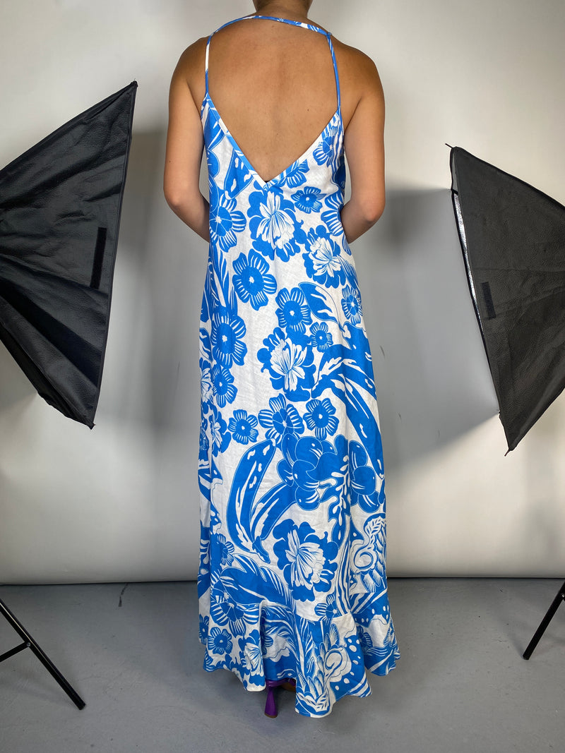 Vestido Lino Floral
