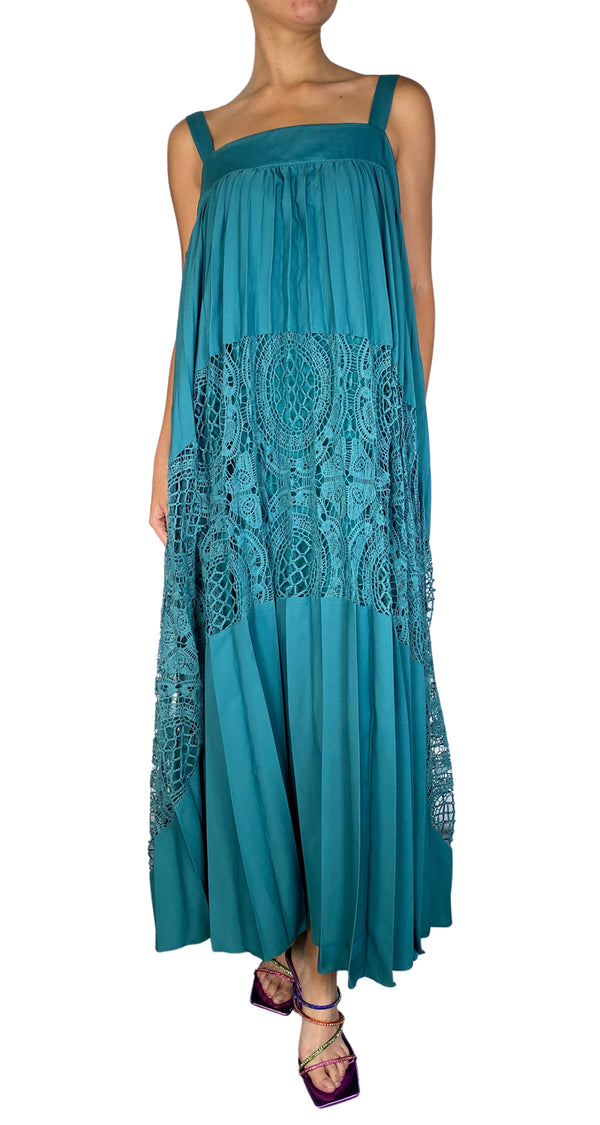 Vestido Con Destalles De Encaje