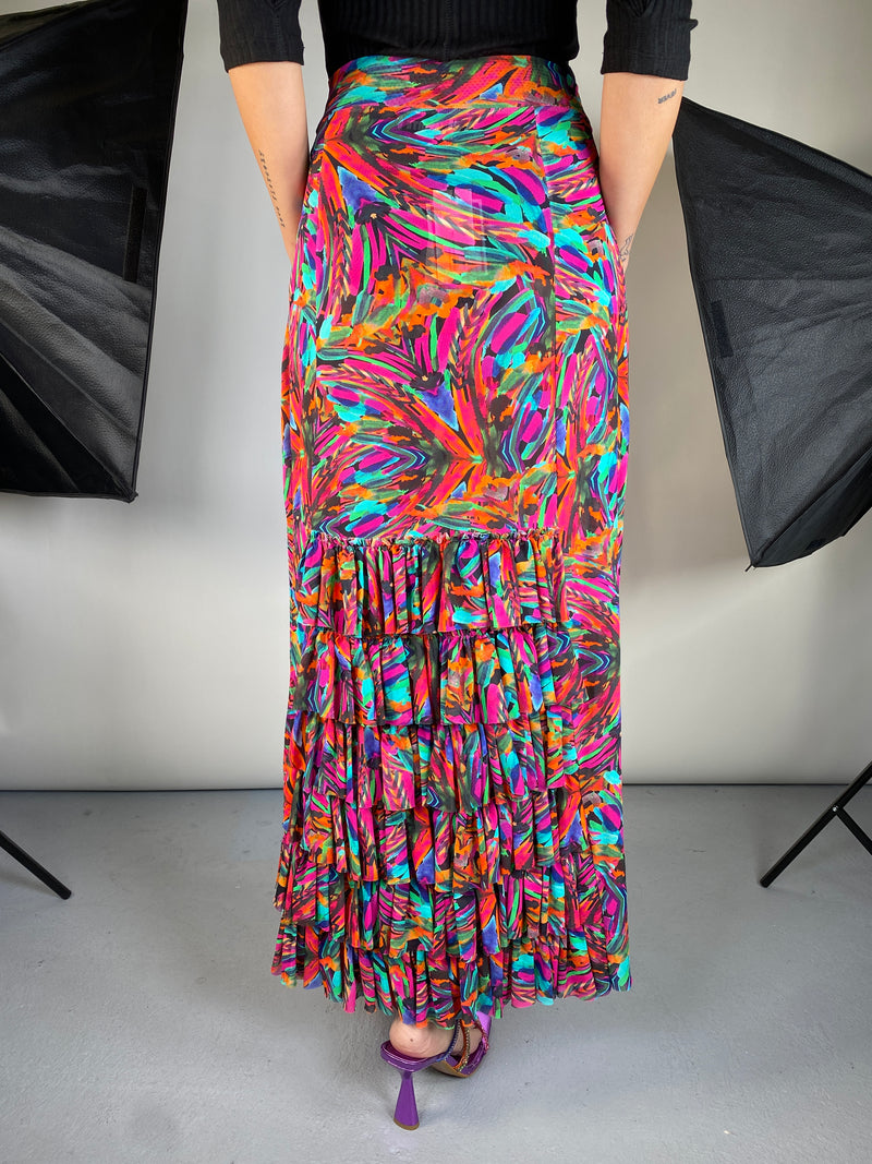 Falda de Tul Estampada