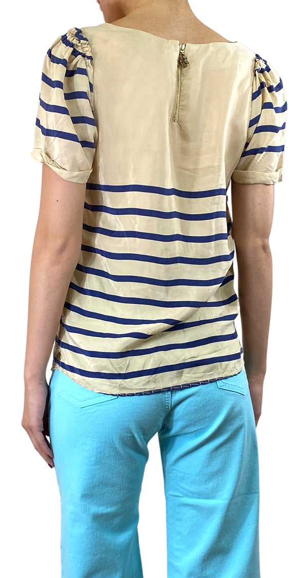 Polera Beige Rayas