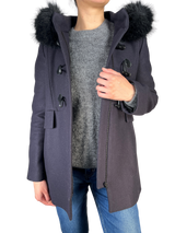 Abrigo Lana Azul Marino