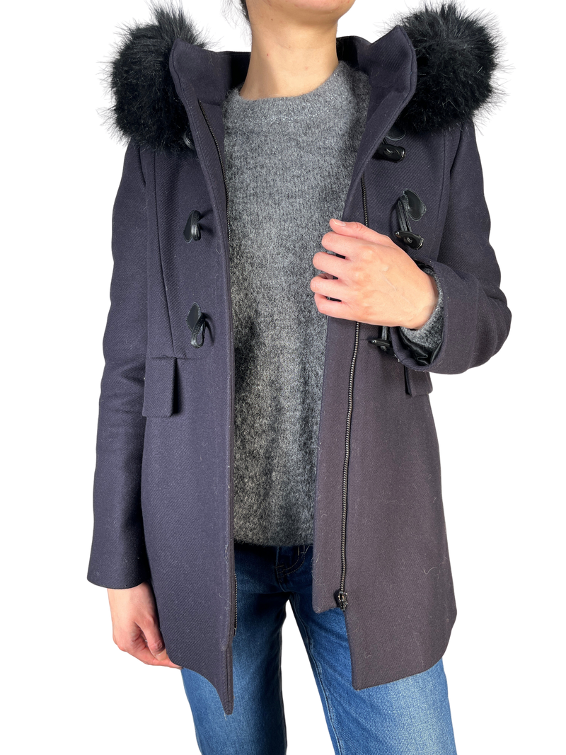 Abrigo Lana Azul Marino