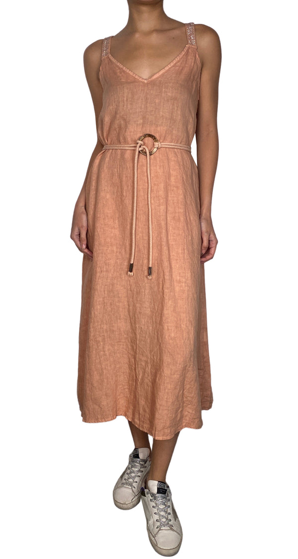 Vestido Lino Cinturón