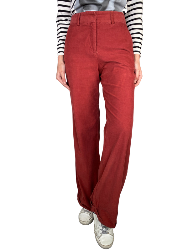 Pantalón Cotelé Terracota