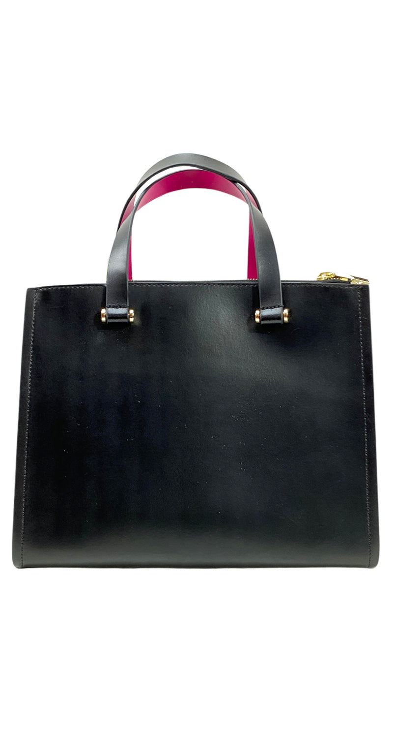Cartera Cuero Negro