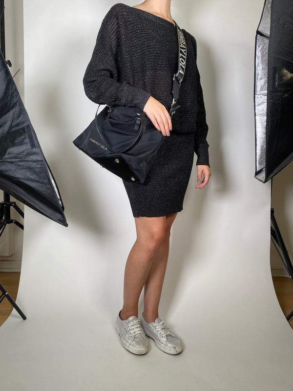 Bolso Negro Lona