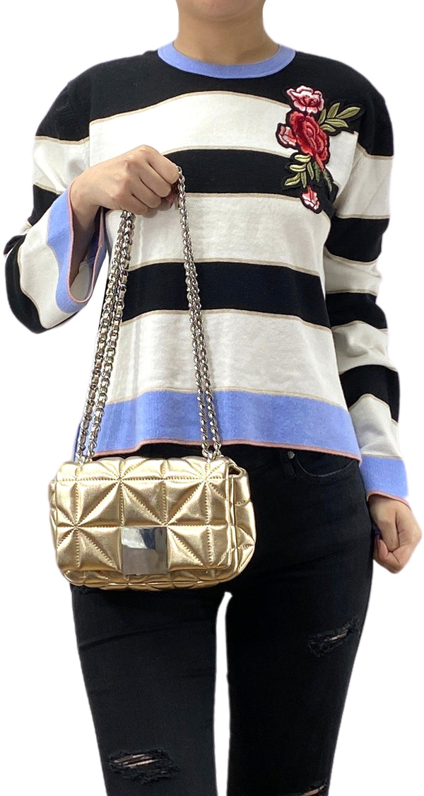 Cartera Cuero Acolchada