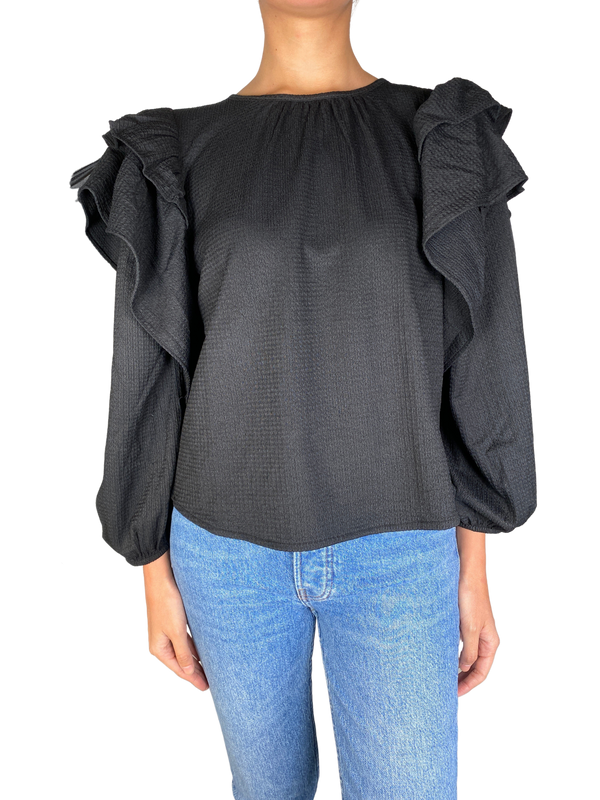 Blusa Negra Vuelos