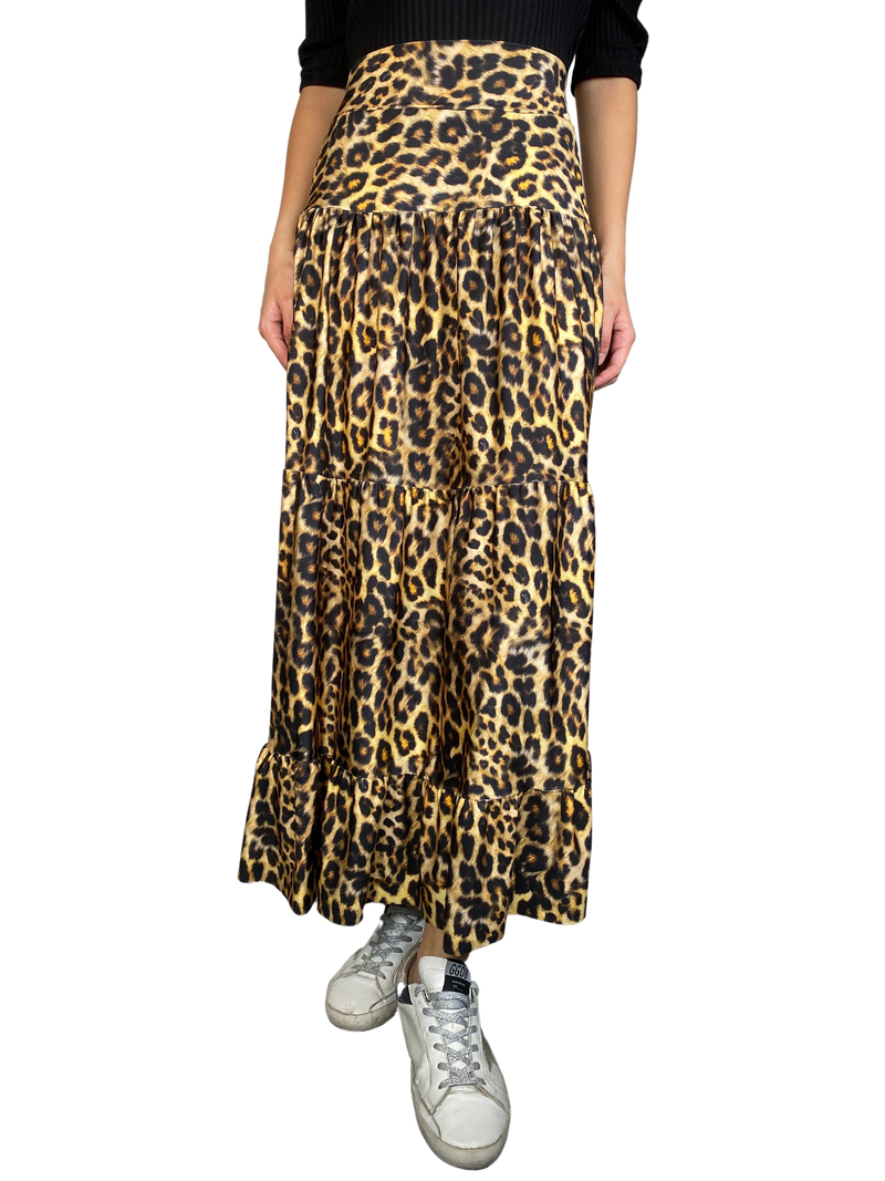 Falda Leopard