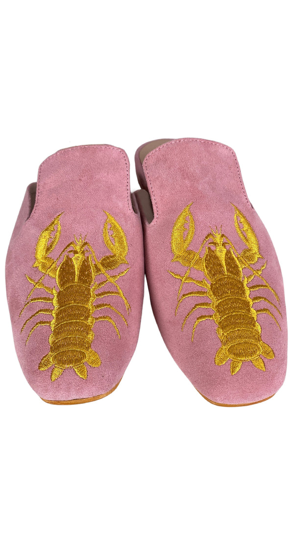 Mules Gamuza Rosa