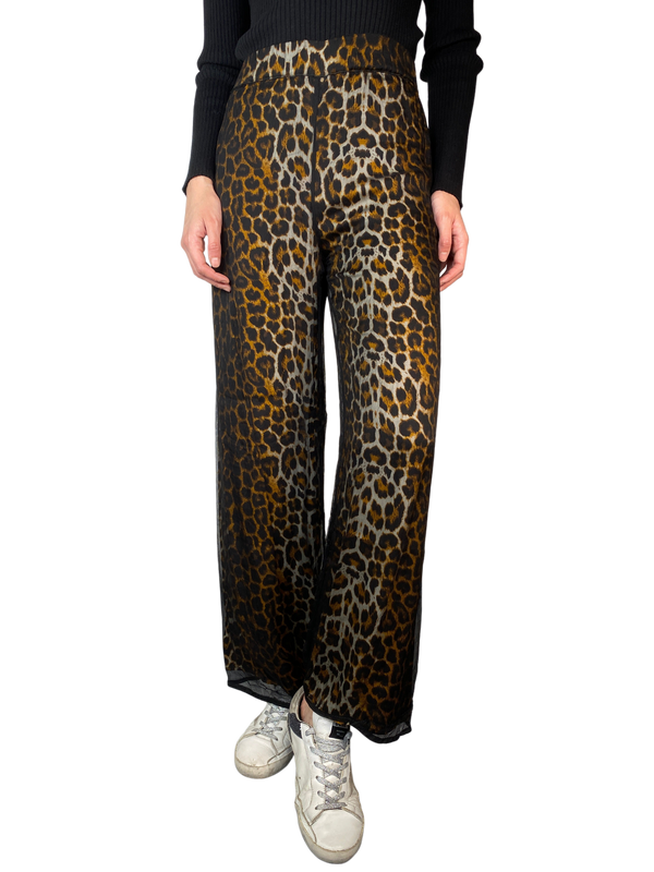 Pantalón Animal Print Seda