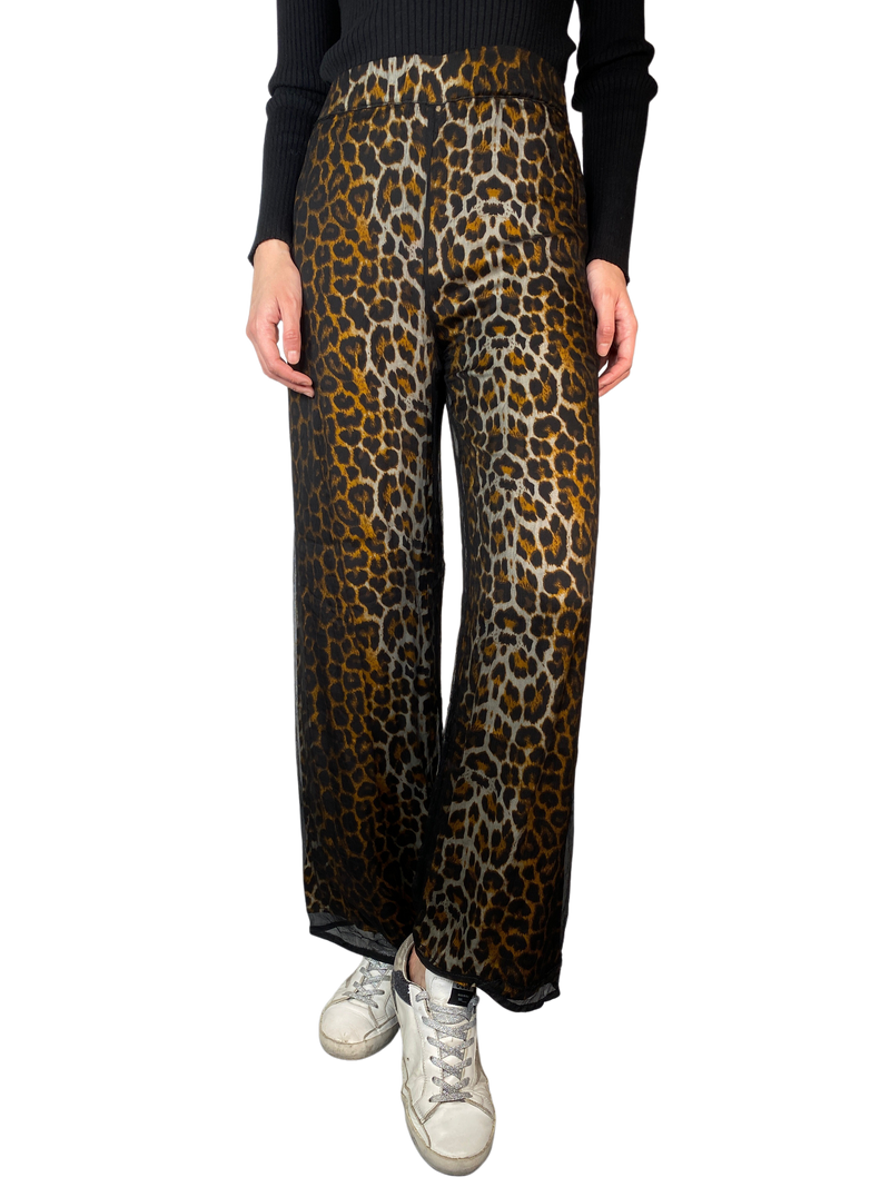 Pantalón Animal Print Seda