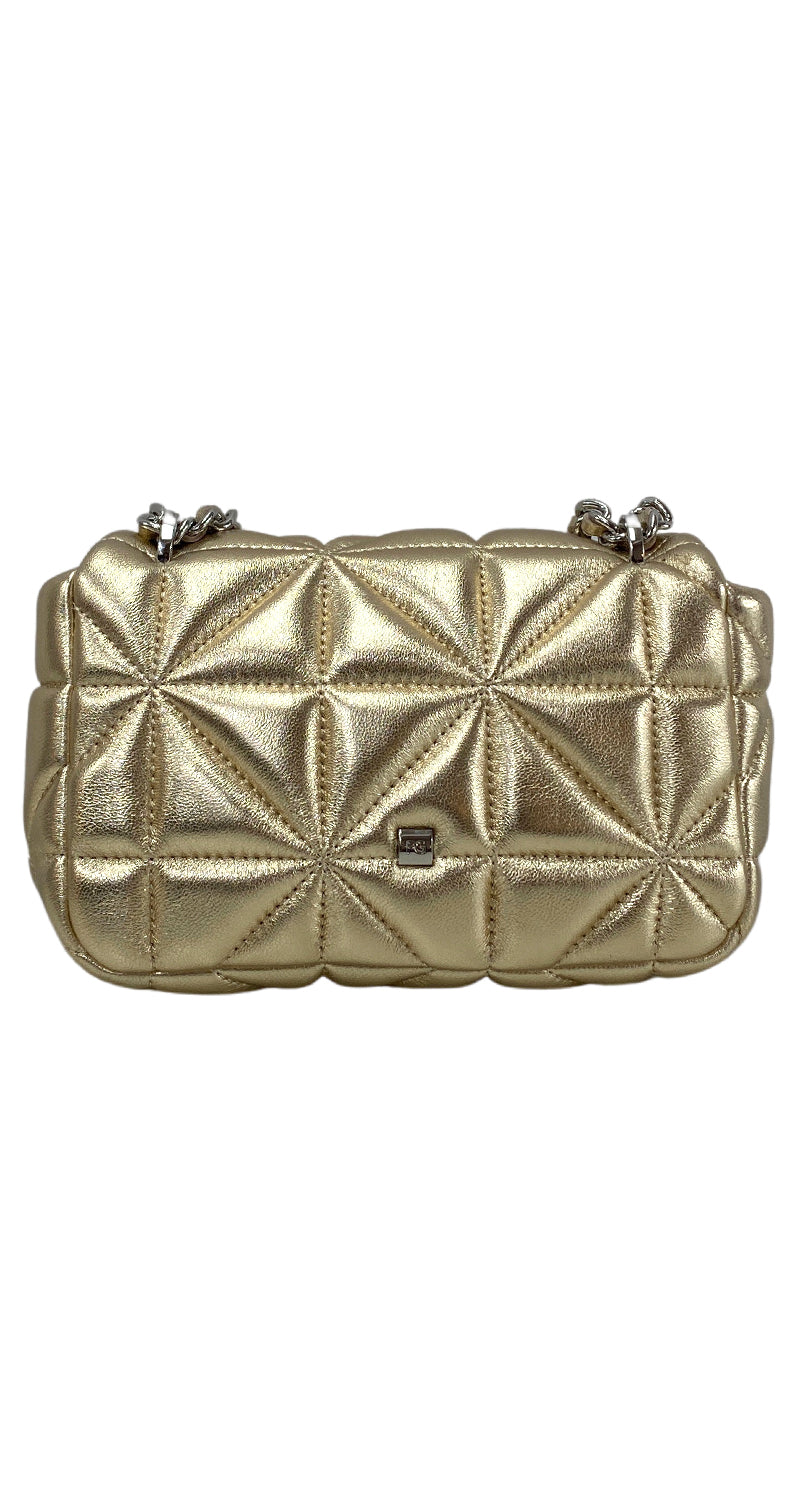 Cartera Cuero Acolchada
