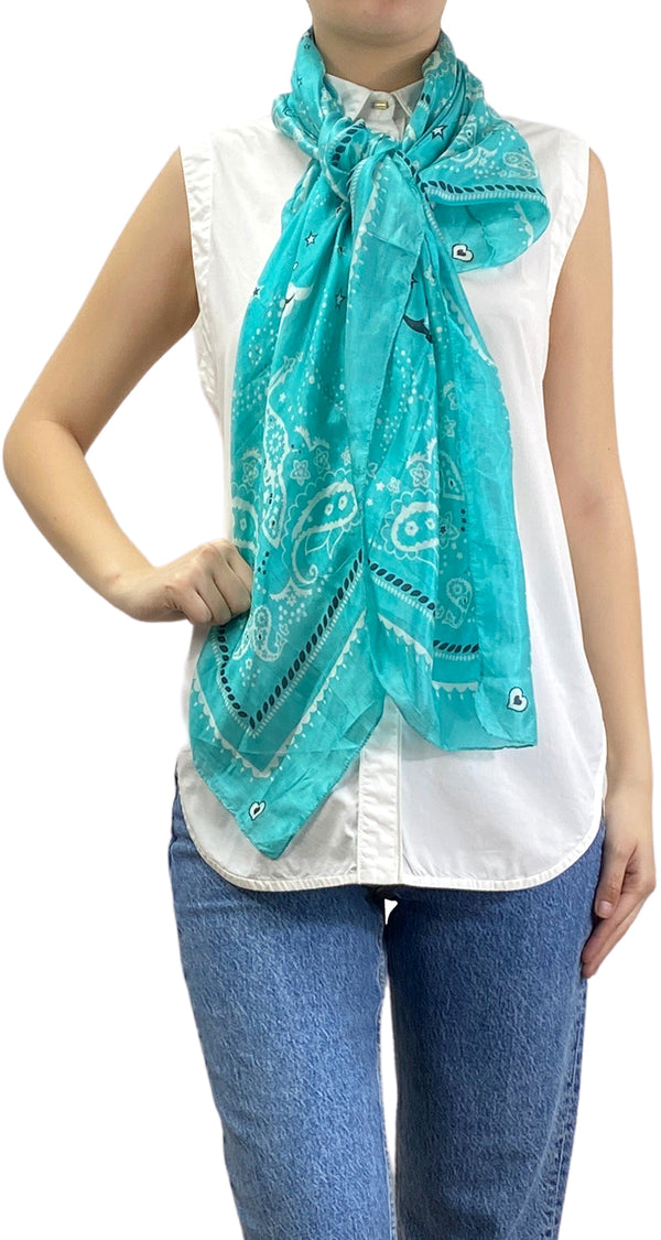 Pañuelo Azul Traslucido