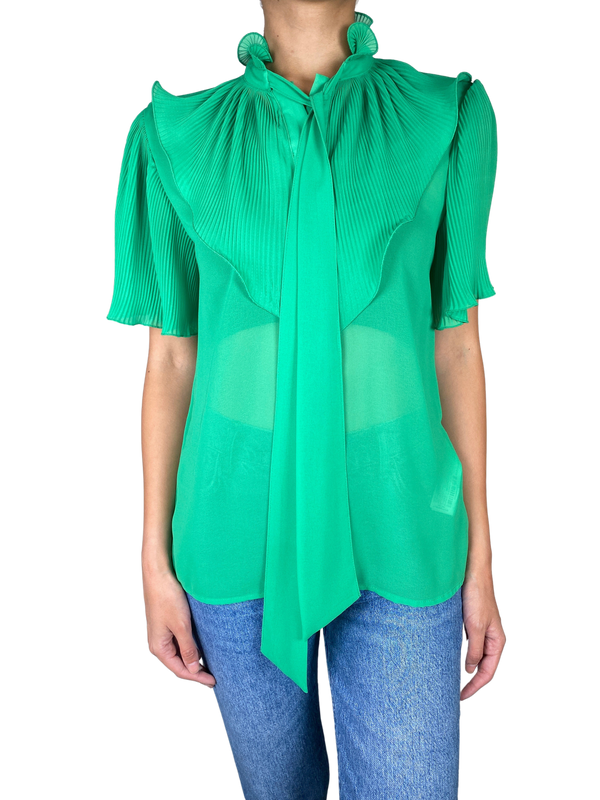 Blusa Verde Traslucida