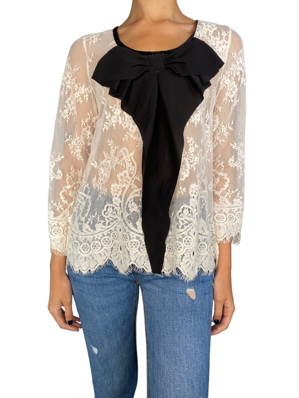Blusa Encaje Transparencia