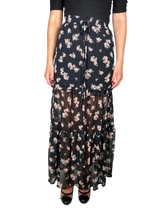 Falda Negra Flores