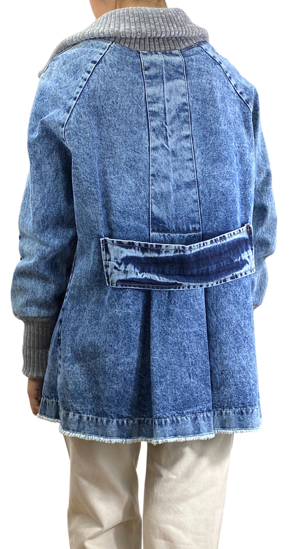 Chaqueta Larga Denim