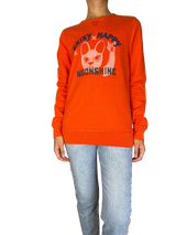 Polerón Naranja Estampado