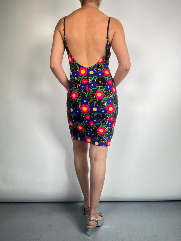 Vestido Lentejuelas Bordado