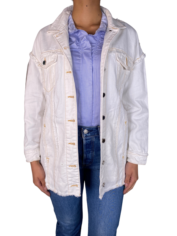 Chaqueta Denim Blanca