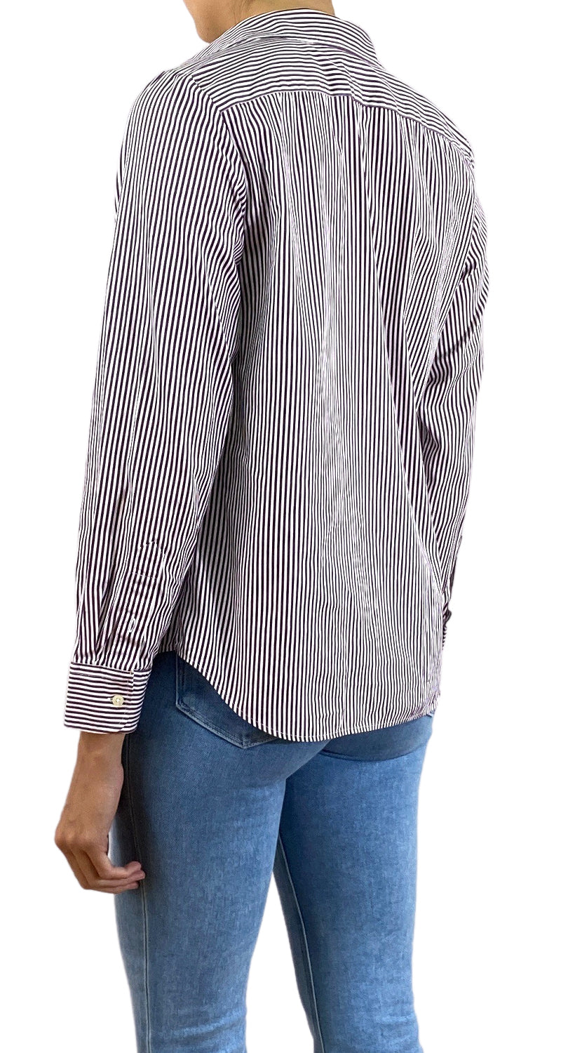 Blusa Burdeo a Rayas