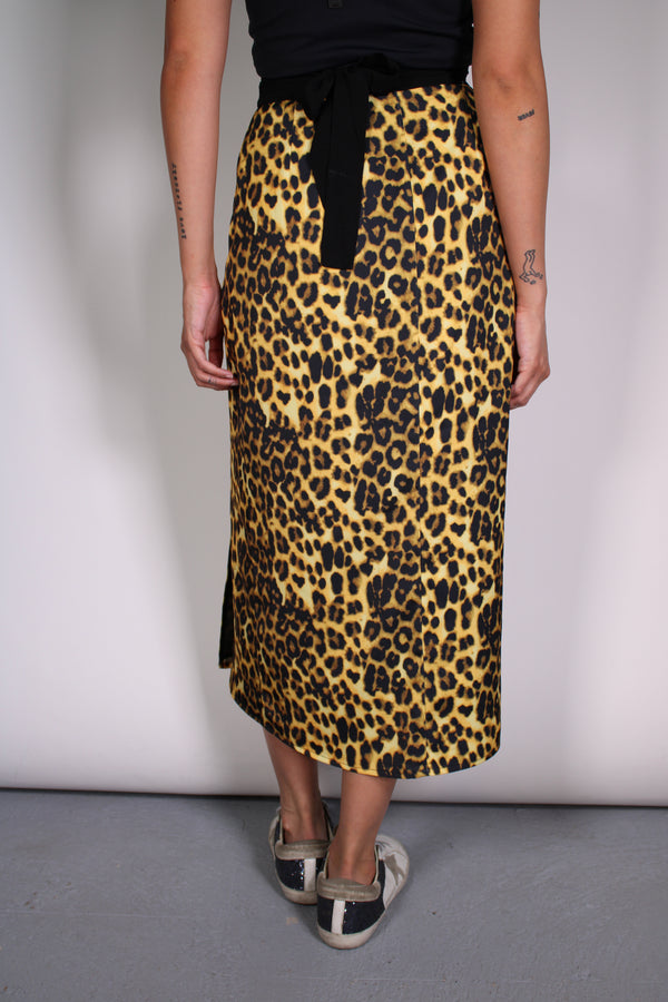 Falda Wrap Leopardo