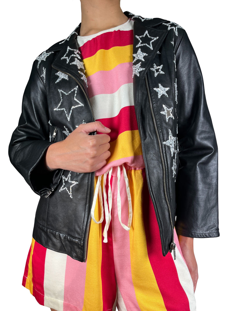 Chaqueta Stars Cuero
