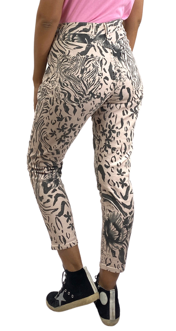 Jeans Mom Estampado