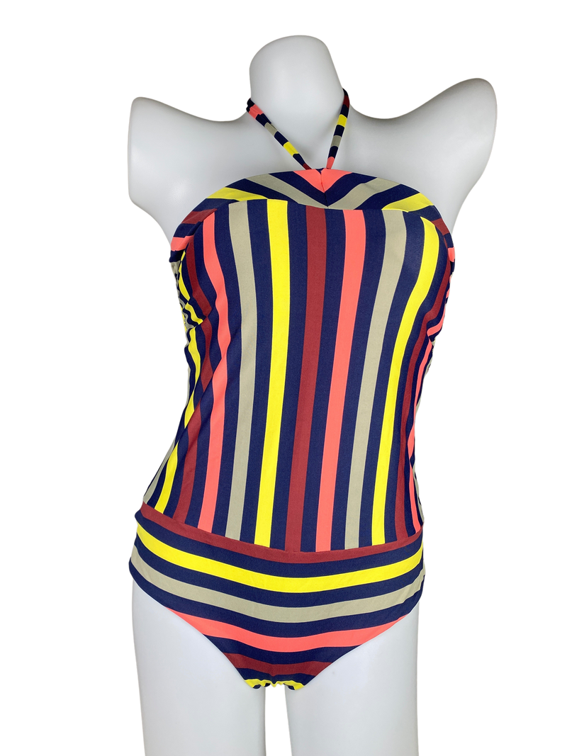 Traje De Baño Rayas Multicolor