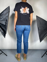 Polera Negra Estampada