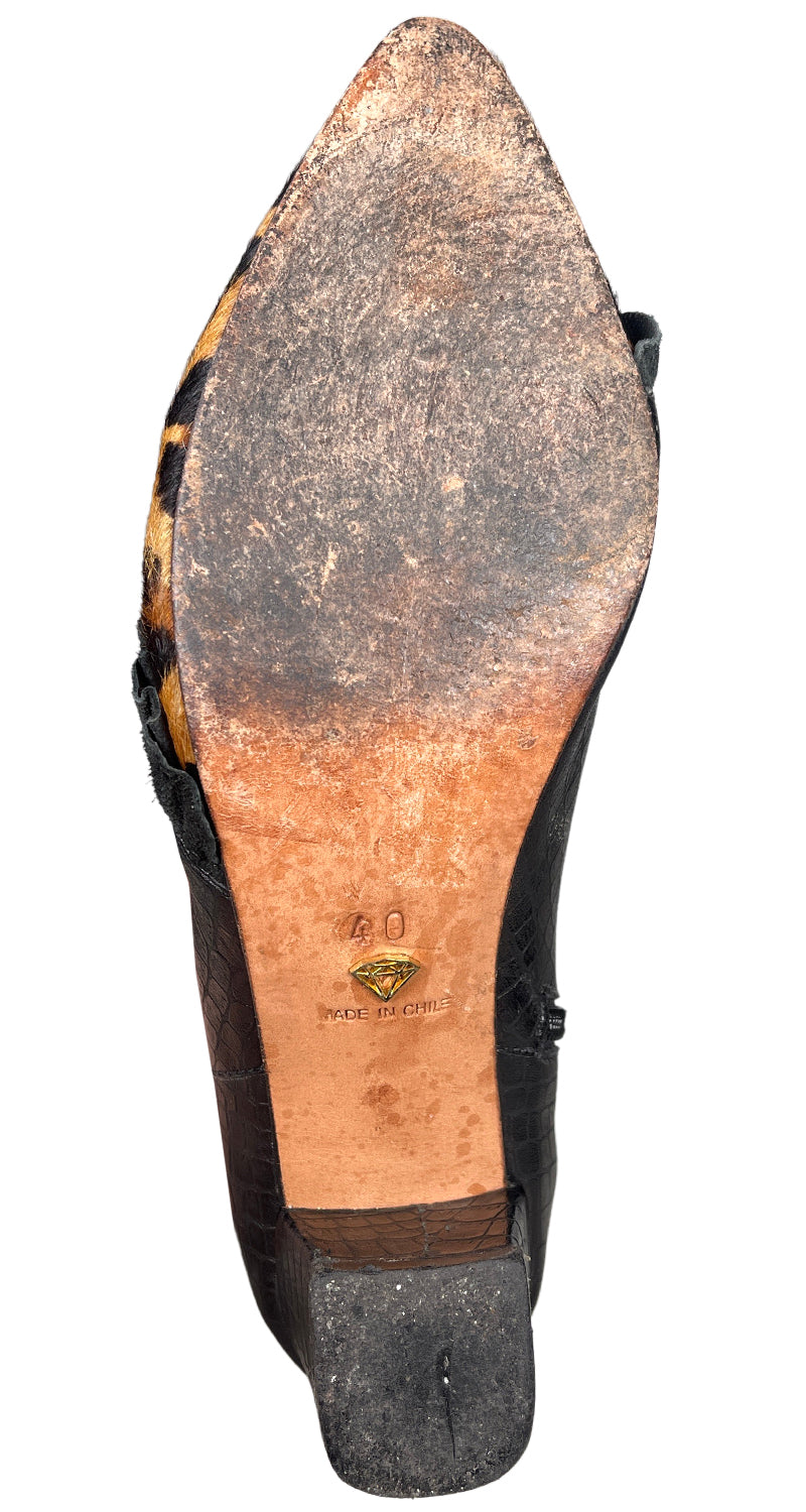 Botines Punta Animal Print