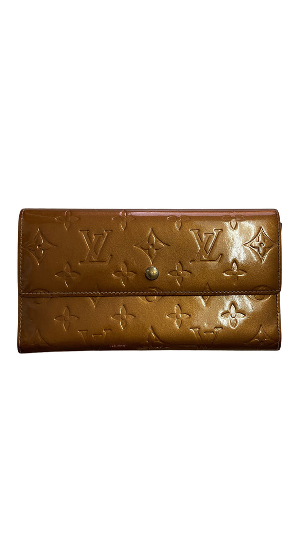 Sarah Wallet Monogram Vernis Leather